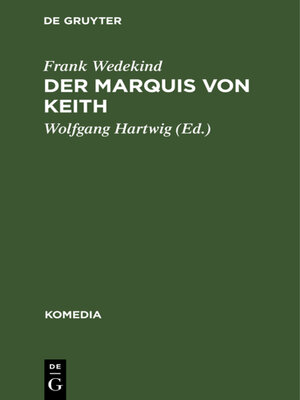 cover image of Der Marquis von Keith